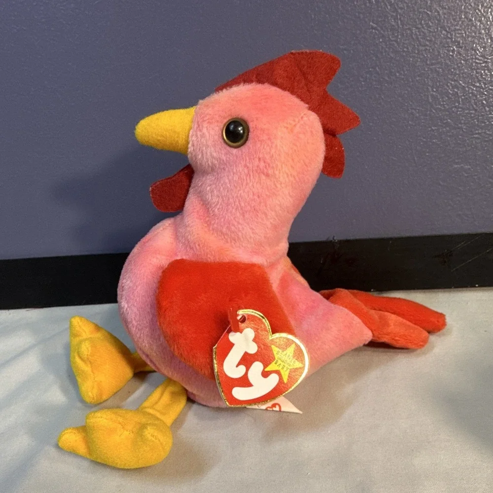 Ty Beanie Babies Strut Rooster Plush Retired Vintage 1996 MPN Strut